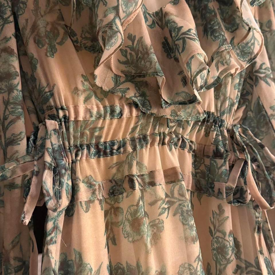 Green Floral Maxi Dress With 7314 5