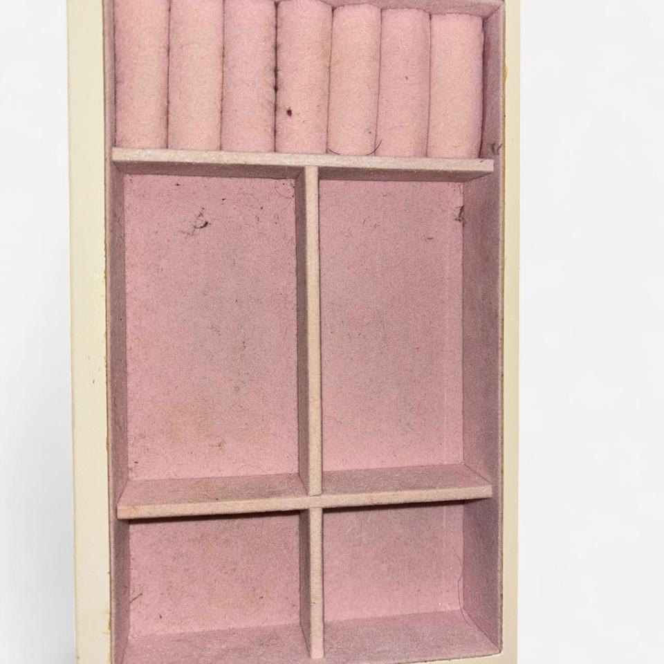 Cream Jewelry Cabinet Used 5