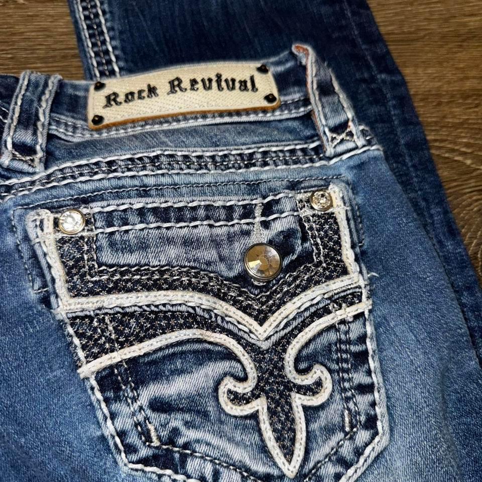 Rock Revival Blue Bootcut Jeans B2b1 2