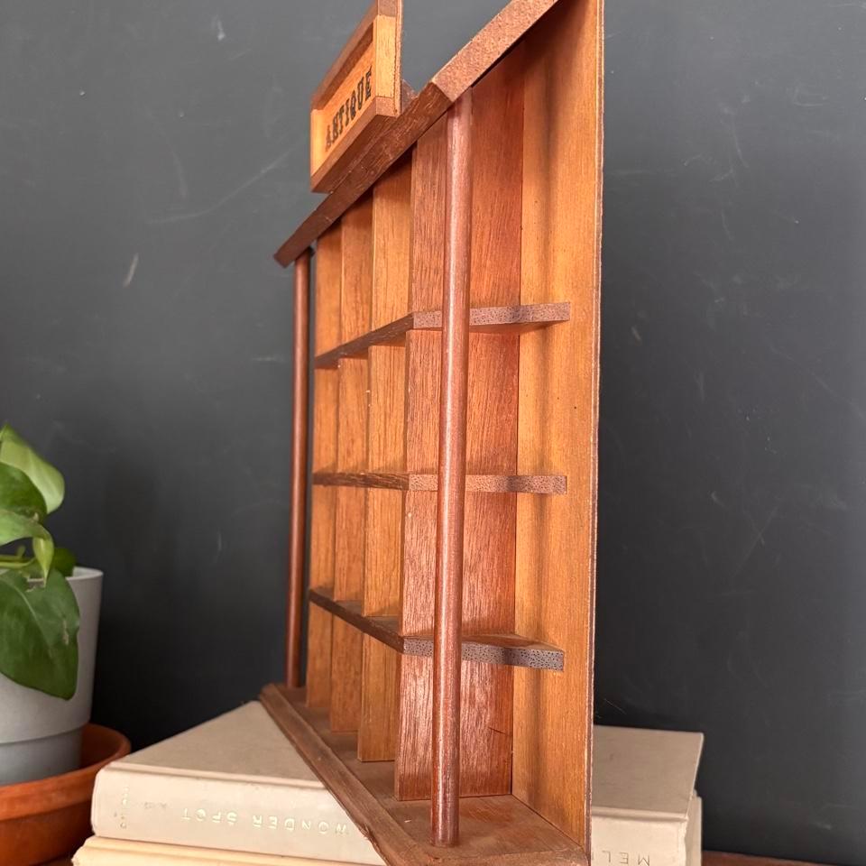 Antiques Compartment Shelf Vintage Wall 16fb 3