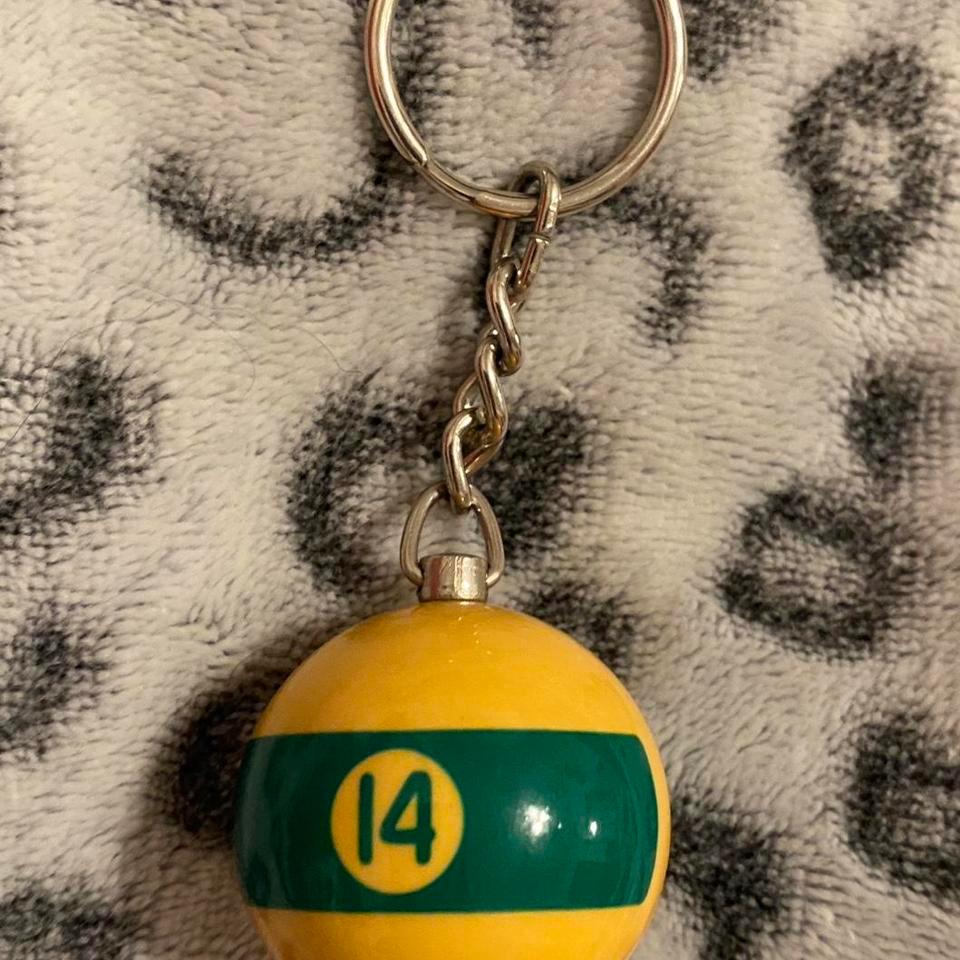 Yellow And Green Pool Ball E132