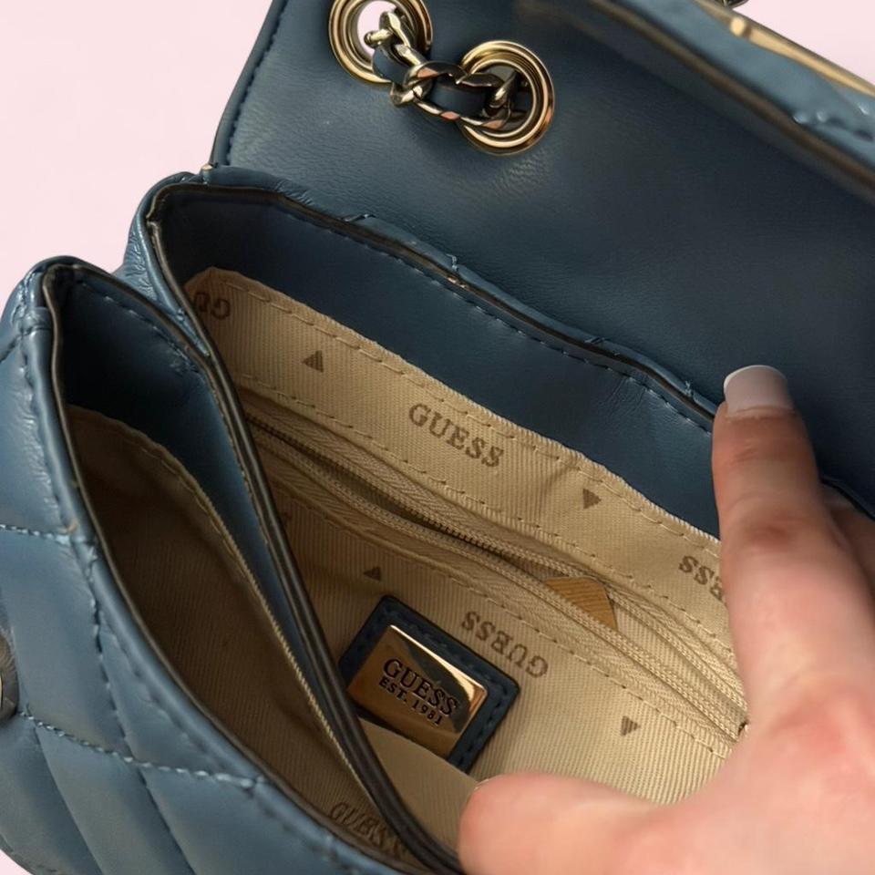 Guess Blue Quilted Crossbody Bag B102 5