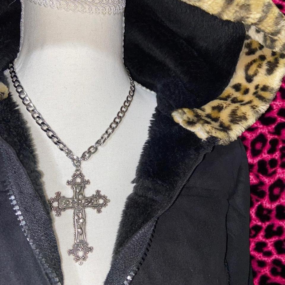 Black Cheetah Print Fur Hoodie 6291 3