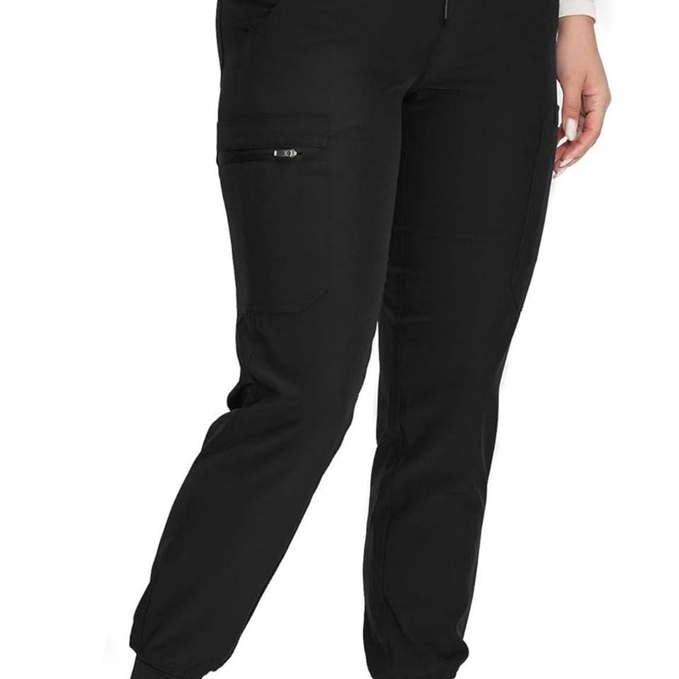 Black Jogger Scrub Pants With 8371