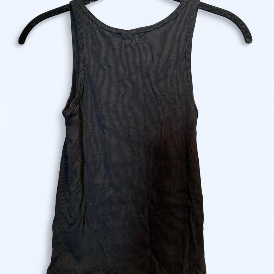 Black Tank Top With Scoop Fdb1 2