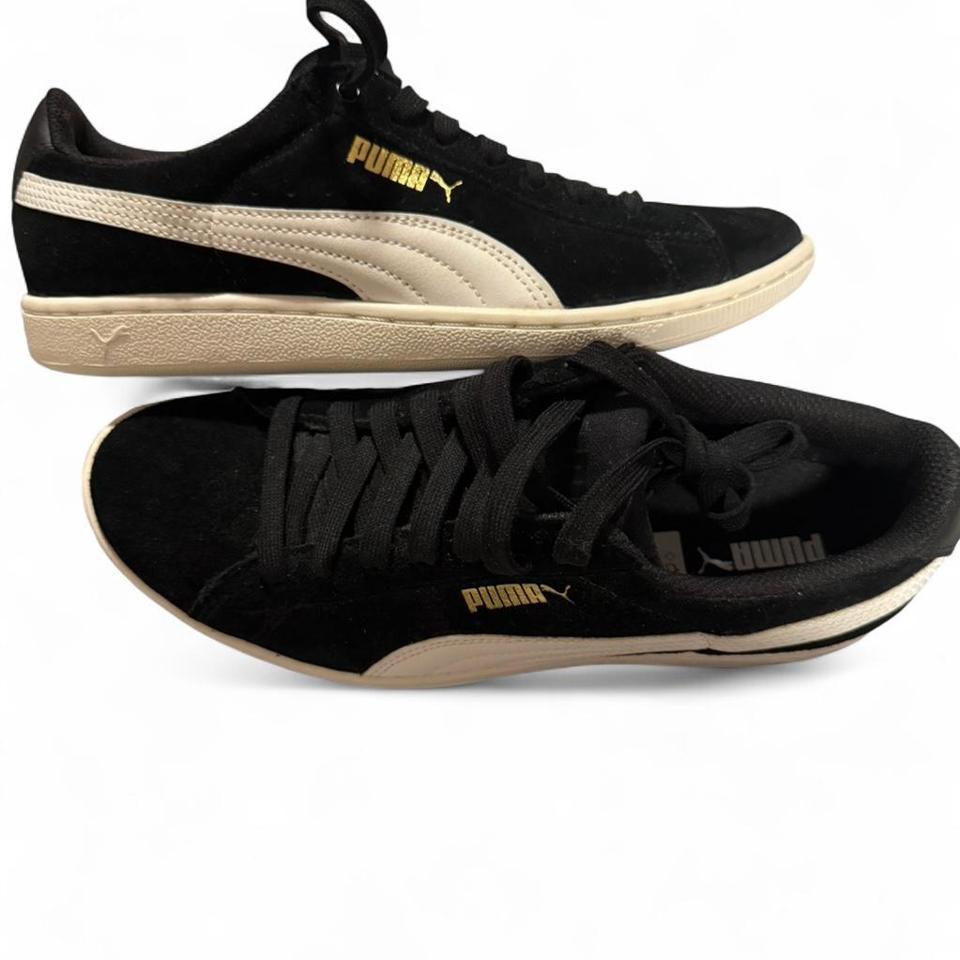 Puma Suede Trainers In Black 2
