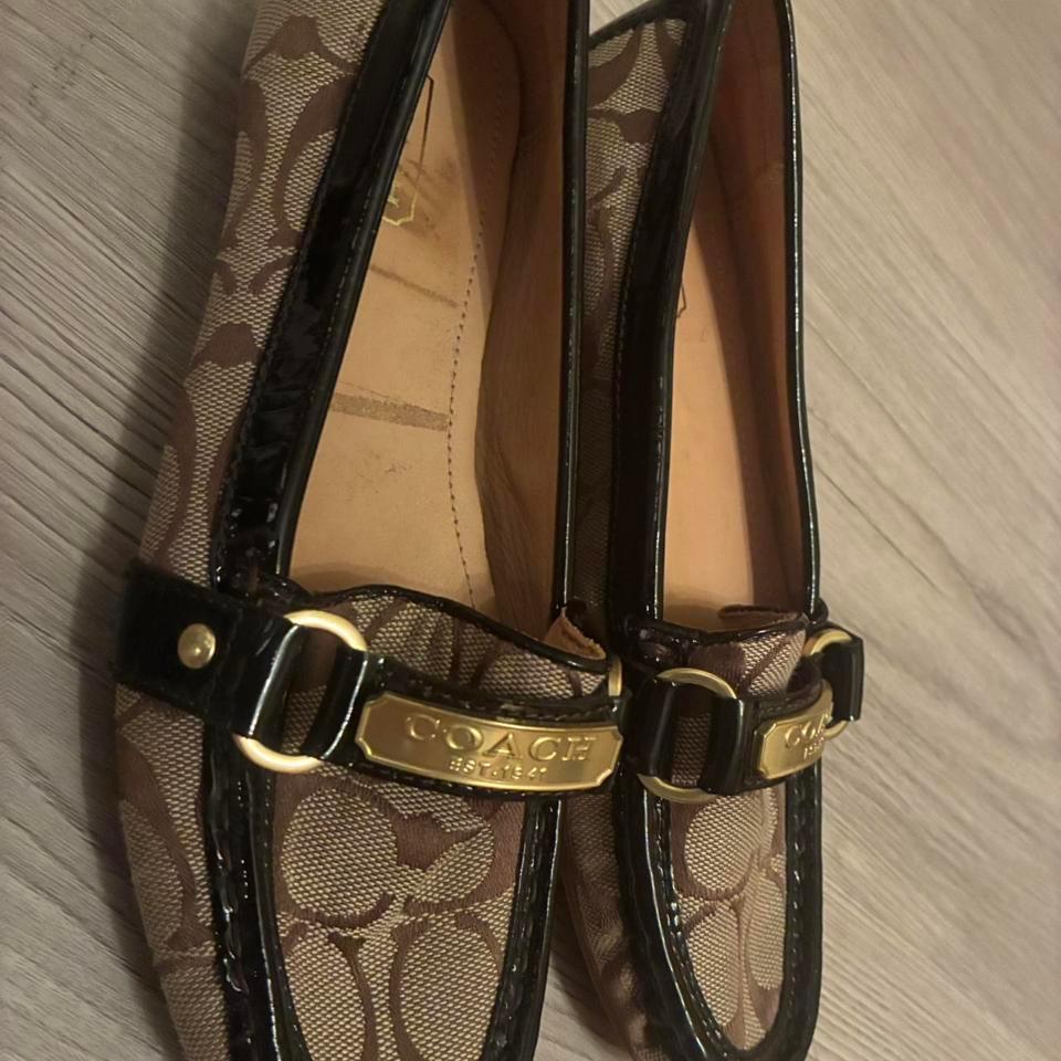Coach Black And Tan Loafers