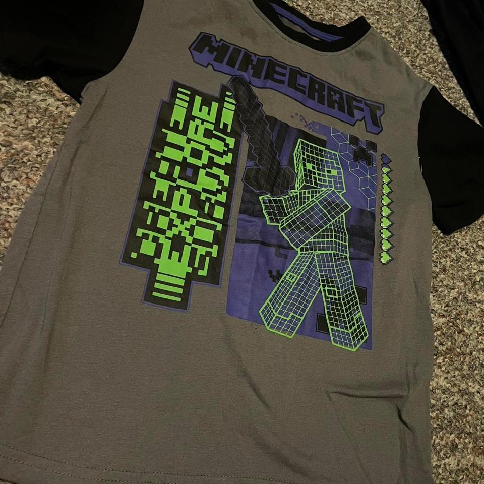 Minecraft Grey T Shirt Size 78 E57a