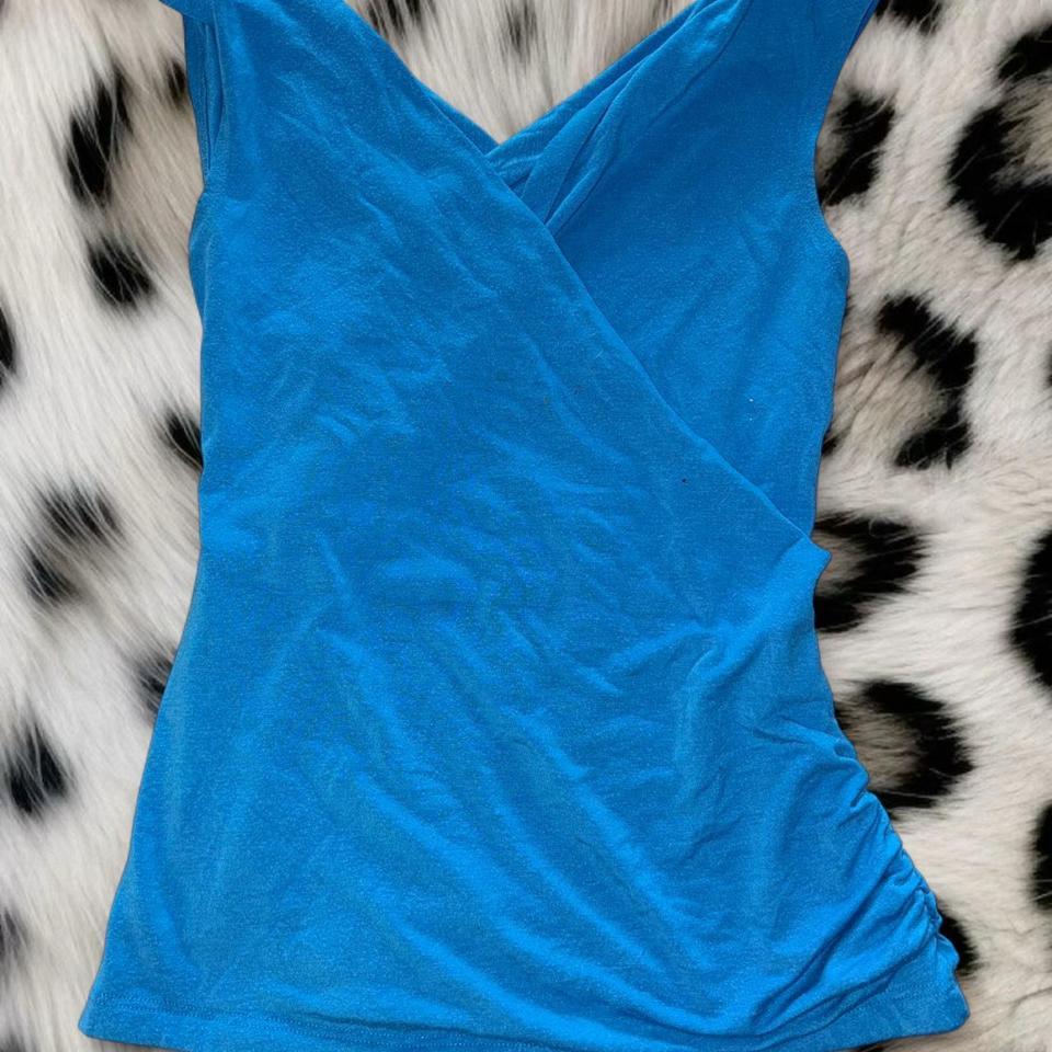 Y2k Blue Cross Over Top B1bf