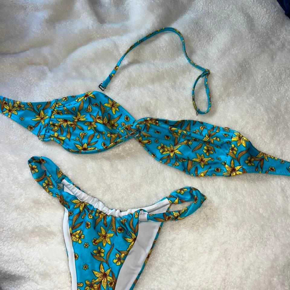Bright Swimwear Blue Floral Bikini 67ec