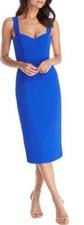 New Dress The Population Nicole Sweetheart Neck Cocktail Dress Electric Blue L