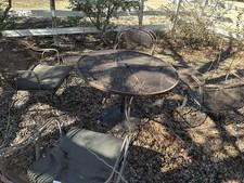 Authentic Vintage 7-Piece Woodard Wrought Iron Patio Set - 75002 Pickup
