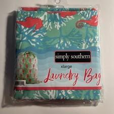 Simply Southern extra large laundry bag-seahorses