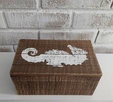 Wooden Seahorse Trinket Box