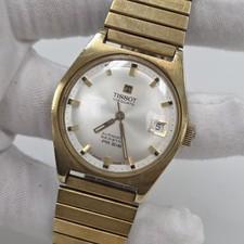 TISSOT SEASTAR VISODATE PR 516 AUTOMATIC SWISS GOLD PLATED WATCH MENS WATCH 33MM