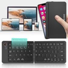 Ultra-Slim Travel Bluetooth Keyboard for iPad/iPhone/Android/Windows 3 Devices