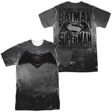 Batman v Superman "Logo City" Dye Sublimation T-Shirt