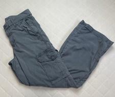 American Eagle Outfitters Pants Womens 4 Gray Cargo Stretch Elastic Waist Casual