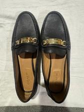 Coach Black Leather“kimmie”Loafer Gold Hardware Leather Insole Women's Size 10