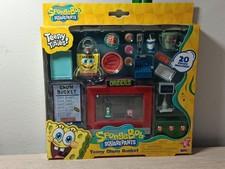 *FREE SHIP* TEENY CHUM BUCKET SpongeBob SquarePants 20 Piece Playset Nickelodeon