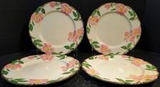 Franciscan Desert Rose Dinner Plates 10 5/8" USA CA TV Stamp Set of 4 Excellent