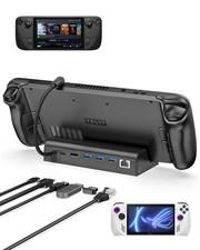 6-in-1 Docking Station for Steam Deck/ROG Ally, Steam Deck Dock with HDMI 2.0 4K