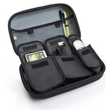 USA GEAR Hard Shell 11 Electronics Carrying Case - Black
