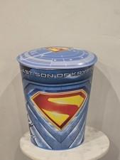 IN HAND Brand New Superman Movie Tin Popcorn Bucket Regal Exclusive Ships Fast
