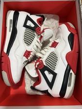 Jordan Air Jordan 4 Retro Fire Red Low Top Leather Men's Sneaker DC7770-160