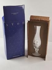 Vintage Avon Crystal Hummingbird Bud Vase in Original Packaging