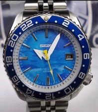 STUNNING SEIKO 150M SCUBA DIVER DATE AUTO MENS WATCH 7002-700J 'BLUE MIST' DIAL