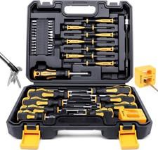 Magnetic Screwdriver Set with Case 43-piece Include Slotted, Phillips, Hex, Torx