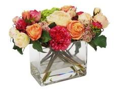 Whole Square Glass Vase Centerpiece 5"x5"x5" party office decoration
