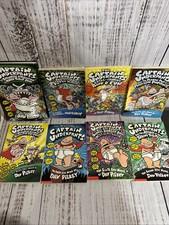 Captain Underpants by Dav Pilkey Lot of 8 Paperback Book Bundle