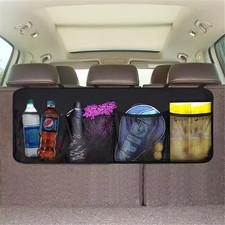 Universal Auto Car Organizer Trunk Rear Back Seat Storage Bag Black