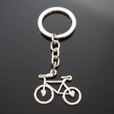 Metal Bike Bicycle 31x23mm Cycling Riding Keychain Keyring Keyfob Key Chain Gift