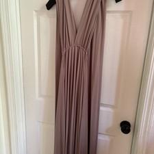 Long Beige Multiway Fishtail Dress One Size