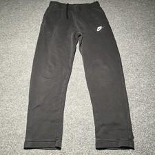 Nike Sweatpants Mens Medium Black Sportwear Club Fleece Straight Leg BV2707