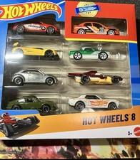 Hot Wheels 8 Pack • Porsche, Wrx-Sti, Civic-R, Koenigsegg, Mustang, Nash, Beetle