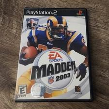 EA Sports NFL Madden 2003 for Playstation 2 Complete w Manual Untested