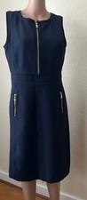 Tory Burch Blue Navy Wool Dress Size 8