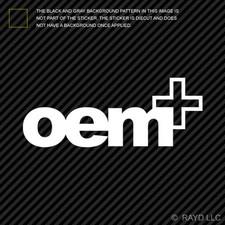 (2x) OEM+ Sticker Die Cut Decal Self Adhesive oem plus