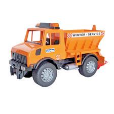Bruder Winter Service Salt Sand Snowplow Truck Orange Made in Germany