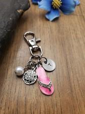 Custom Flip Flop Keychain / Beach Bag Charm / Beach Themed Gift