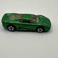 Hot Wheels 1996 Jaguar XJ220 Green Metallic 1992 Mattel Malaysia 1:64 Diecast