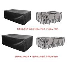 Waterproof Garden Patio Furniture Covers Rectangle Outdoor Table Rain Cover New