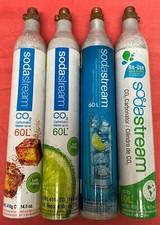 4 Each Soda Stream CO2 60L REPLACEMENT CANISTER 14.5oz EMPTY