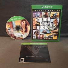 Grand Theft Auto V Premium Online Edition Xbox One Game Disc Case M