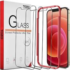 3 Packs TOZO for iPhone 12 Pro Max Screen Protector Premium Tempered Glass 6.7"