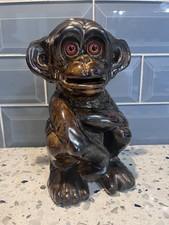 Vintage Haeger Monkey Coin Bank #8032/ No Stopper